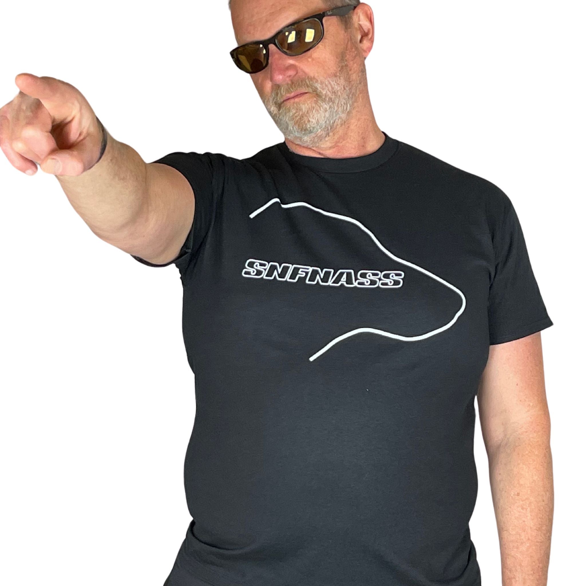 Premium Cotton T - Shirt Black - SNFNASS - Dog Lovers