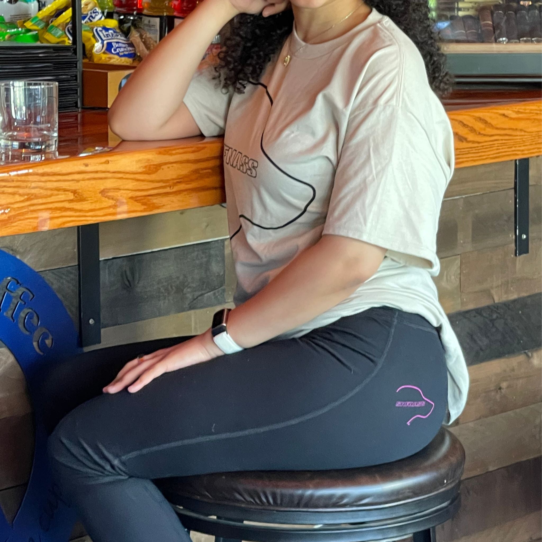 Paws and Reps Sport Black Leggings - SNFNASS - SNFNASS