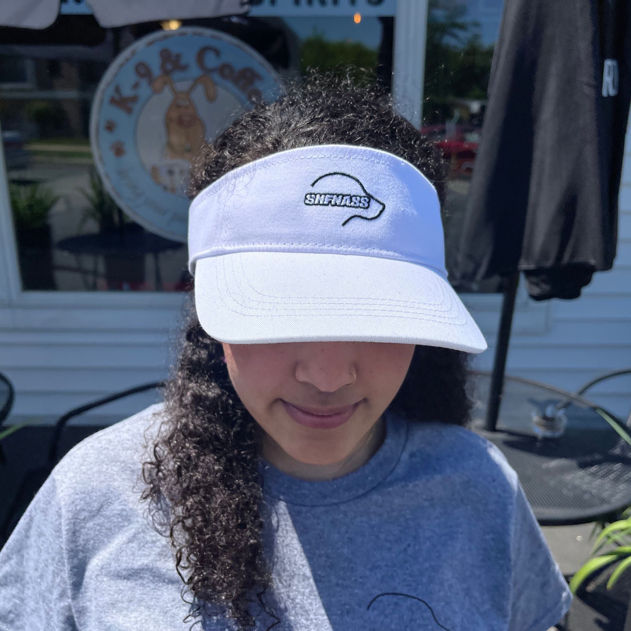 White Tennis Visor - SNFNASS - SNFNASS