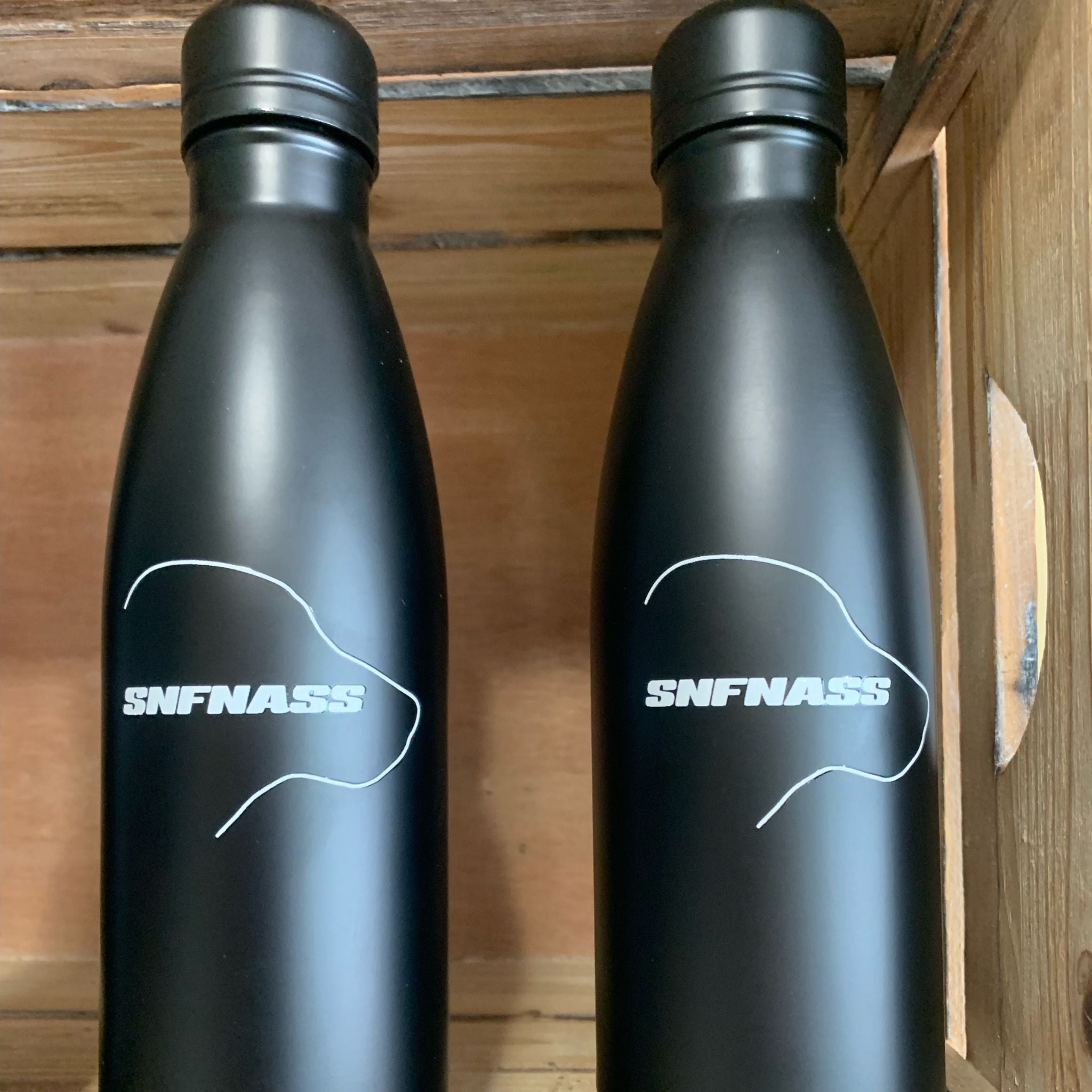 Premium 17oz Insulated Black Bottles - SNFNASS - SNFNASS