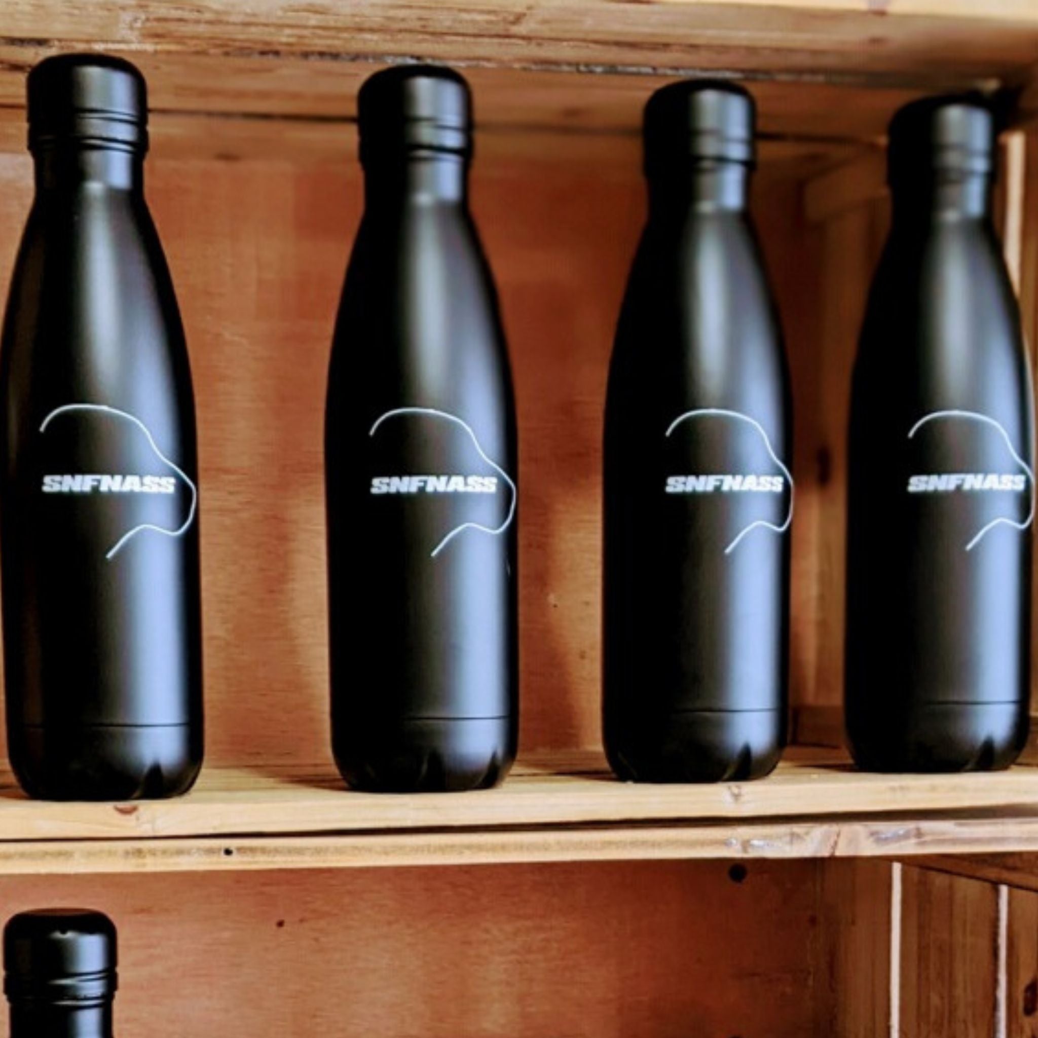 Premium 17oz Insulated Black Bottles - SNFNASS - SNFNASS