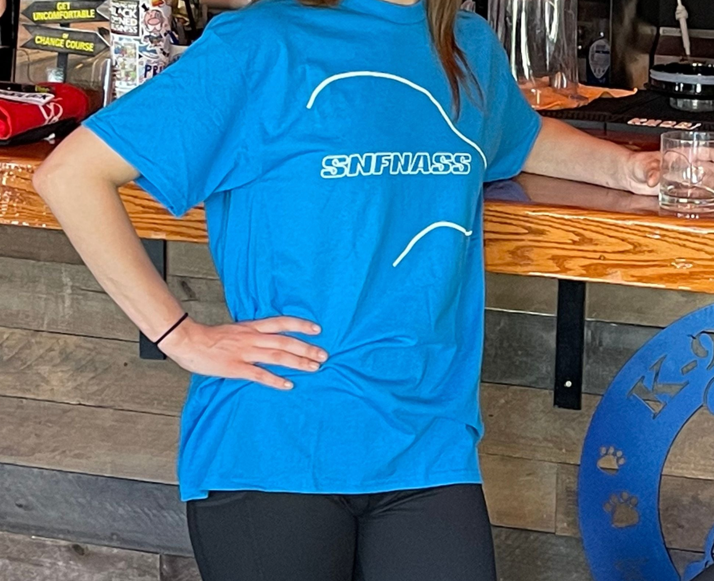 T-Shirt in Water Blue - SNFNASS