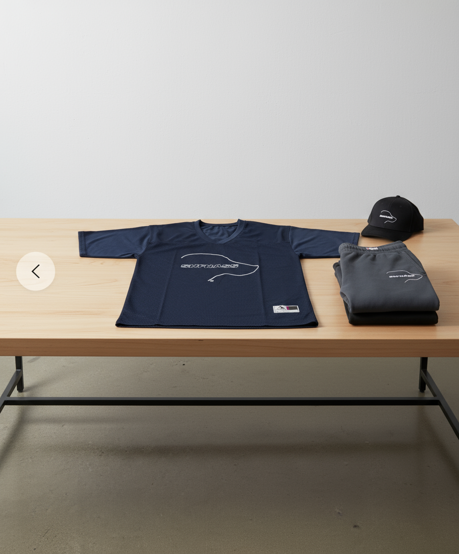 Mesh Football Jersey in Navy - SNFNASS