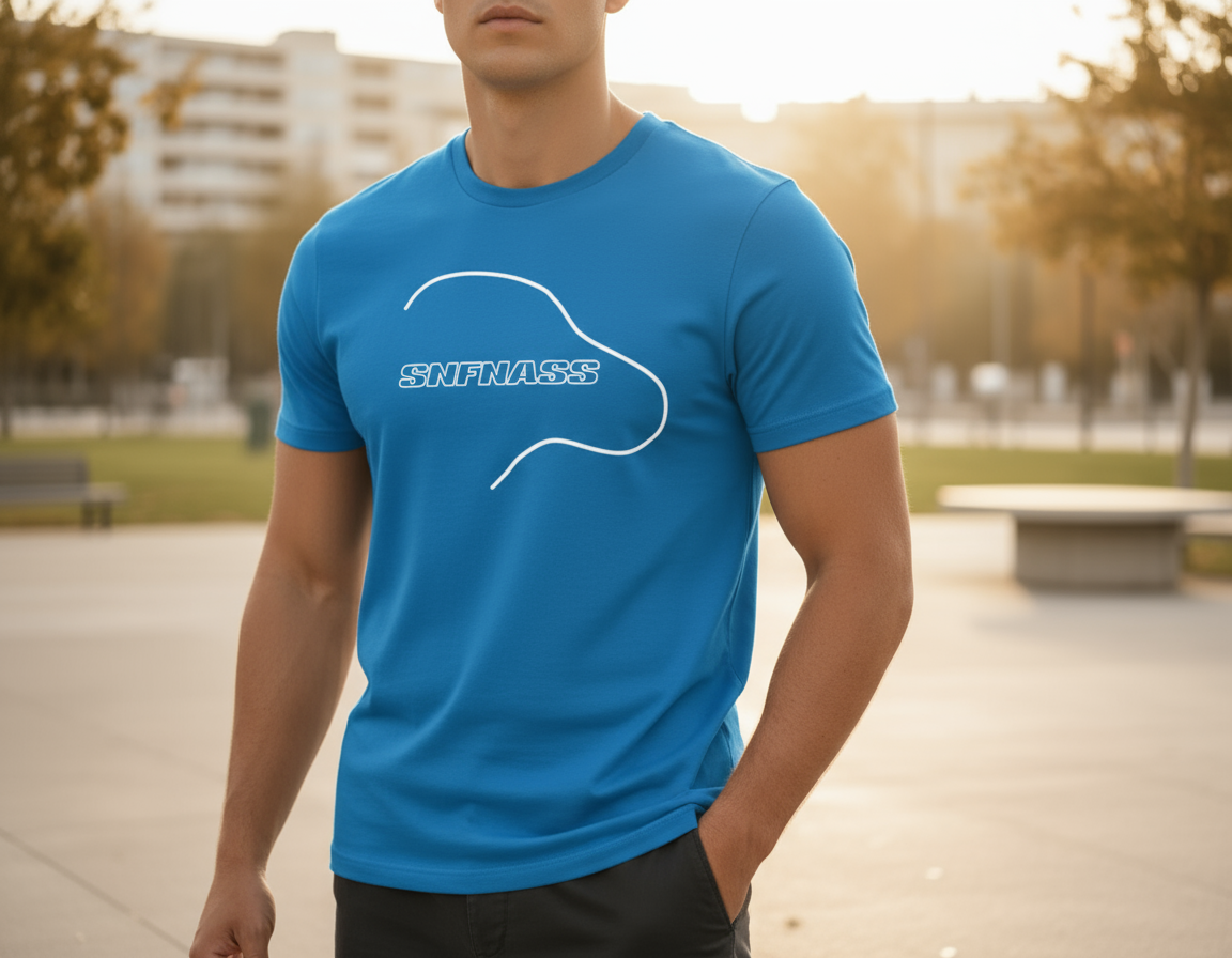 T-Shirt in Water Blue - SNFNASS